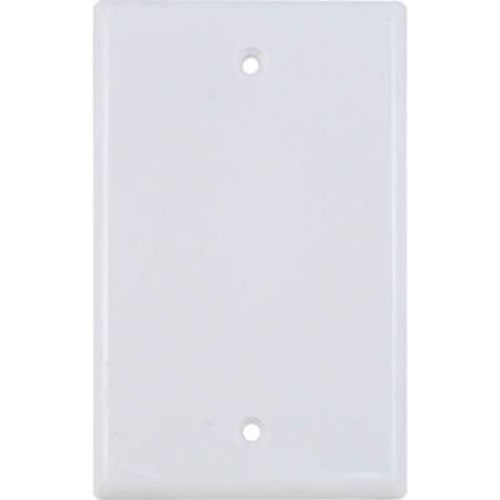 CHIPTECH, INC DBA VERTICAL CABLE Vertical Cable, , Blank (O) Port Keystone Wall Plate (Flush) White 304-J2630/OP/WH